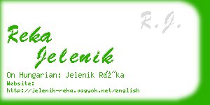 reka jelenik business card